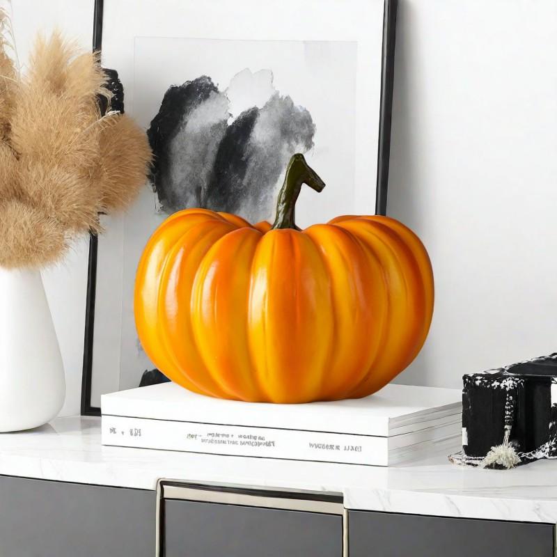 Modern Minimalist Resin Pumpkin Decorative Figurine Halloween Home Party Decoration