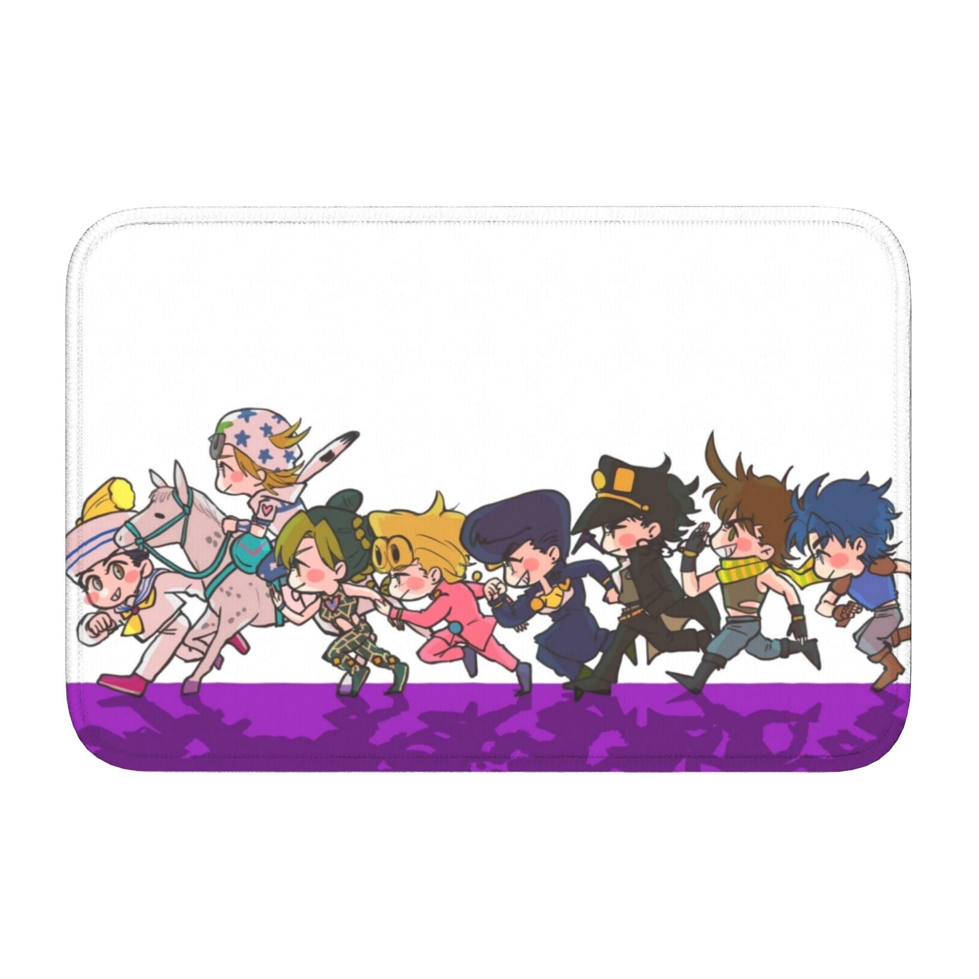 

Welcome JoJoes Anime Floor Door Kitchen Bathroom Mat Anti-Slip Outdoor Doormat Garden Living Room Entrance Rug Carpet Footpad 60cm x 90cm