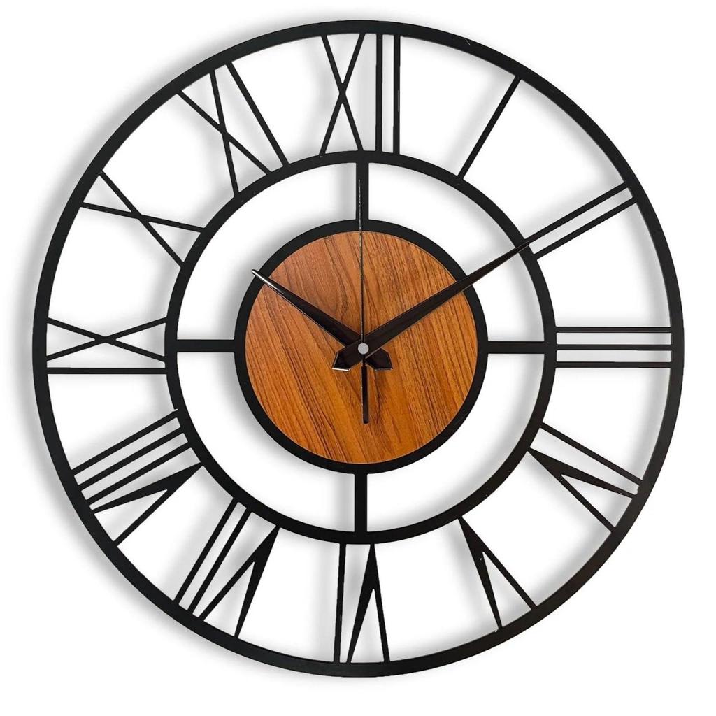 Clock for Living Room, Bedroom, Office, Kitchen, Home and Hall | Antique Fancy Big Size Modern Wall Watch for Home Decor (Roman Number, 60 CM)