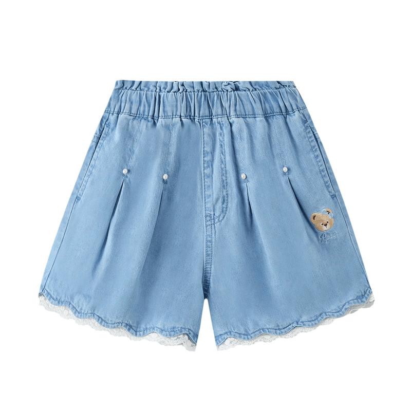 PawinPaw Girls A-Line Denim Shorts 150
