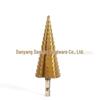 4241 HSS Titanium-Coated Hex Shank Step Drill Bit with Straight Flutes