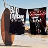 Rock Band B-Bad O-Omens Badetuch Mikrofaser Weich Wasserabsorbierend Atmungsaktiv Für Mädchen Kinder Dekoratives Cartoon Strandtuch