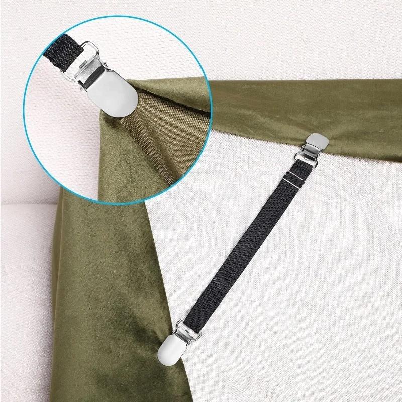Adjustable Elastic Sheet Straps Heavy-Duty Sheet Holders And Shoulder Straps