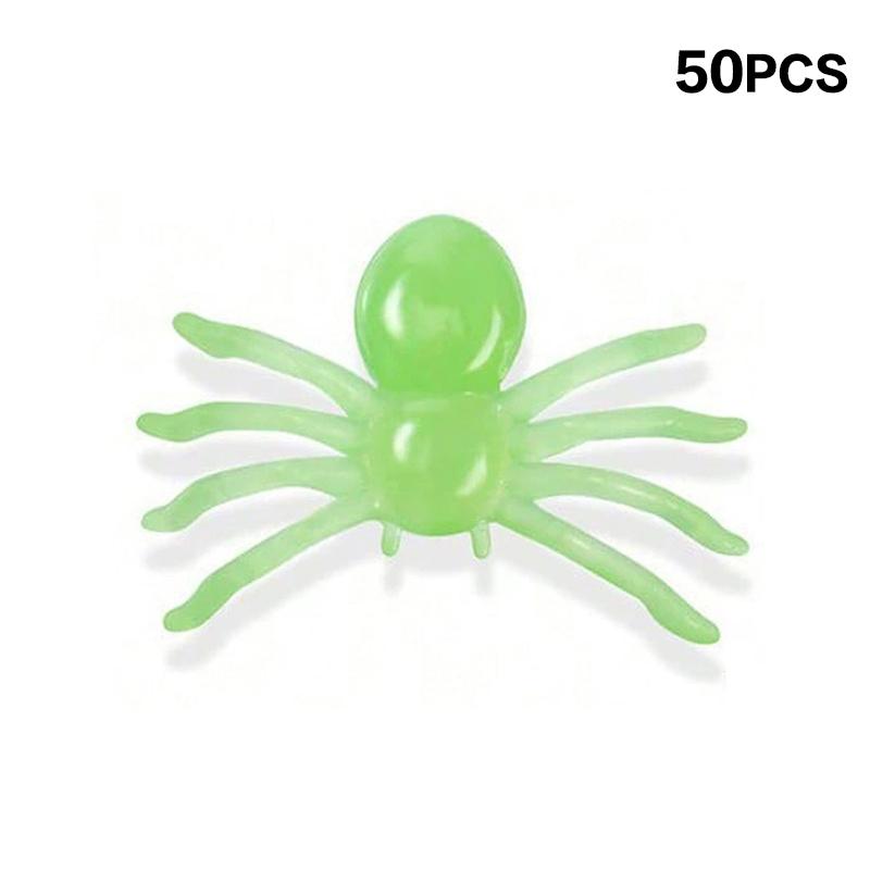 

50/100Pcs Halloween Spiders Decorations Small Black Plastic Spiders Haunted House Spider Decoration Simulation Tricky Toy A3