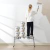 Piattaforma di Lavoro Altezza Regolabile Piattaforma Impalcatura Portatile Carico 400 libbre