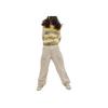 Coach Solid Color Pocket Mid Waist Button Cargo Pants Women Pants Khaki CN461-KHA