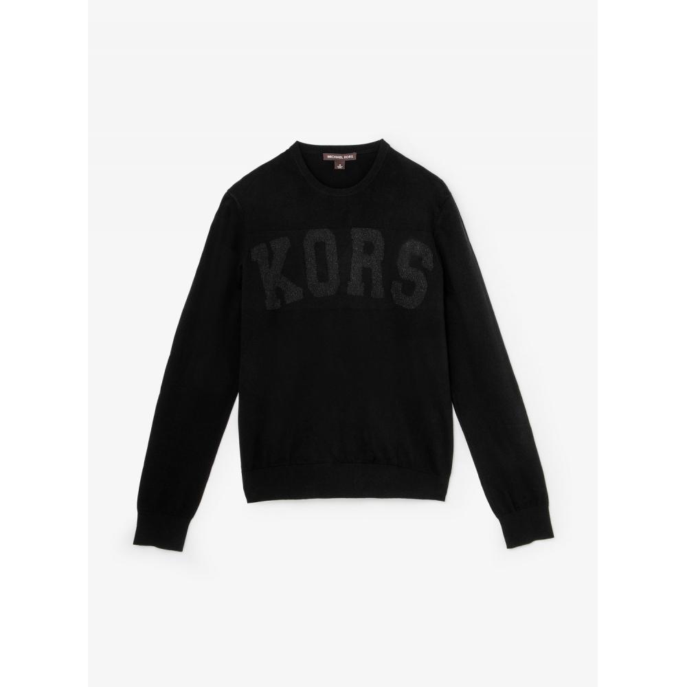 

ТОП MICHAEL KORS KORS МЕТАЛЛИЧЕСКИЙ ТОП С КРУГЛЫМ ВЫРЕЗОМ OH360B04691 ЧЕРНЫЙ