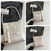 Creative Printed Embroidery Shoulder Bag Handbag Large Capacity Hanfu Bucket Bag Floral Tote Bag Flower Underarm Bag Women