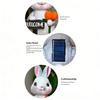 Solar Garden Rabbit Statues Outdoor Bunnies Figurine Decorations for Patios Yard Lawn Ornament Easter Housewarmings Gift