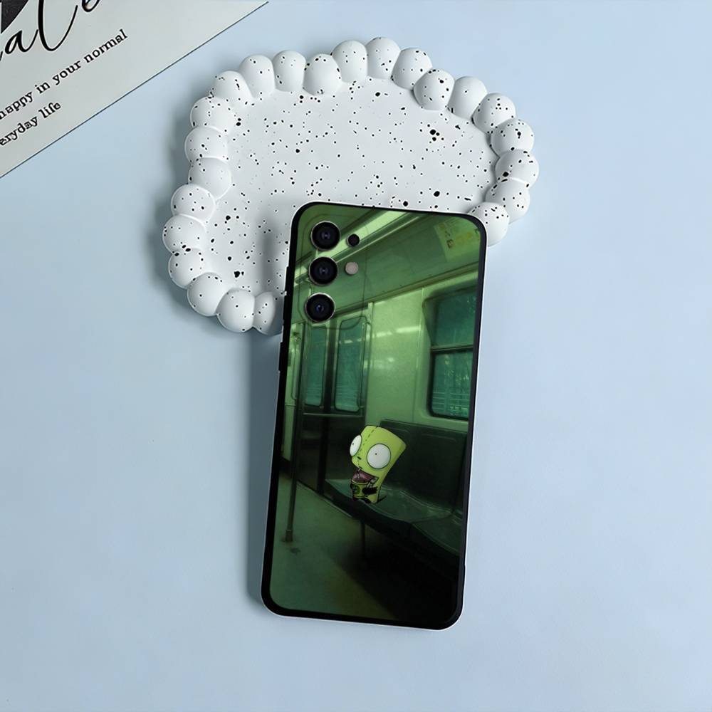 

Мультяшный Invader Zim Gir Черный Мягкий Силиконовый Чехол для Телефона для Samsung S25, S24, S21, S22, S23, S30, Ultra, S20, Plus, FE, Lite Samsung S225G