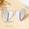 A Pair of Women's Earrings, Smooth Irregular Heart-Shaped Earrings, Suitable for Daily Wear and Vacation Wear