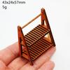 Double Layer Dollhouse Miniature New 43*24*57Mm 2 Colors Flower Stand Accessory Dollhouse Decoration