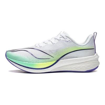 Pantofi de alergare Li Ning Red Rabbit 6 Pro cu amortizare, cu vârf jos, adidași pentru femei, albi ARMT014-12