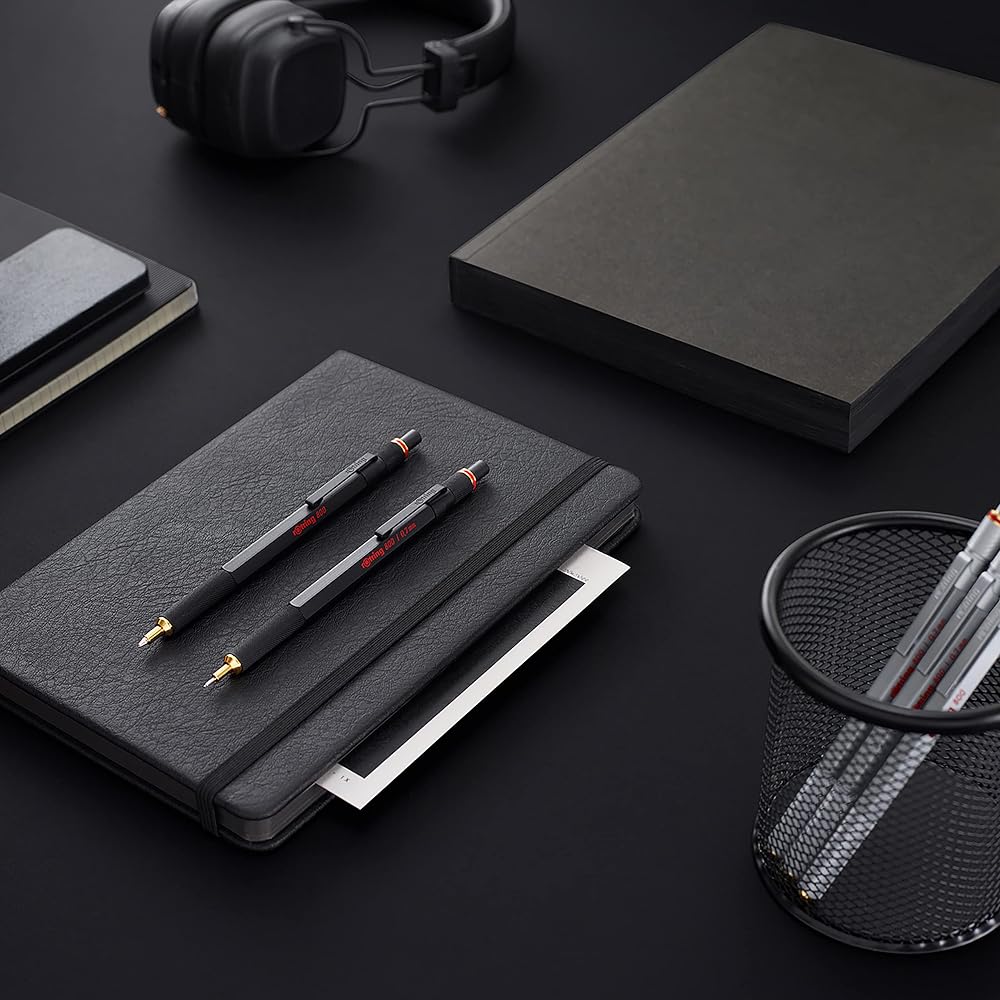 Rotring (Rotring) ROTRING800 Black Mechanical Pencil 0.5mm Rotating Knock Type 1904447 Regular Im...