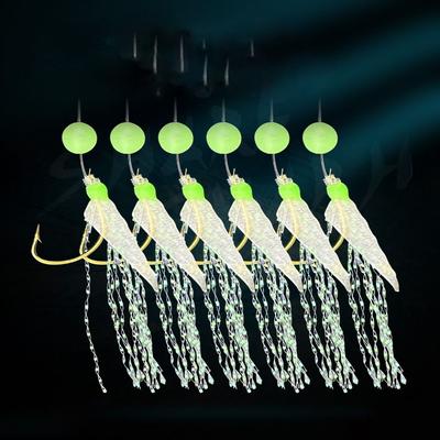Feathers Sea Fishing Tackle Freshwater Fishing Rigs Fishing Sabiki Rigs Treble Fishing Lures