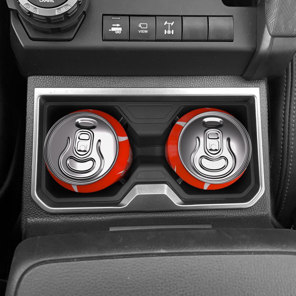 for Toyota 4Runner 2026 Central Console Water Cup Holder Anti-slip Drinks Storage Box Auto Interior Accessories Black