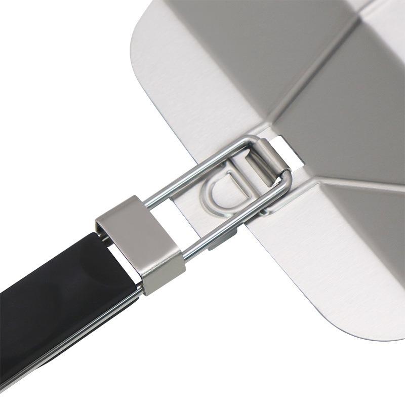 Stainless Steel Pizza Spatula with Foldable Handle Pizza Lifter Transfer Tool Non-Stick Multi-function Kitchen Utensils