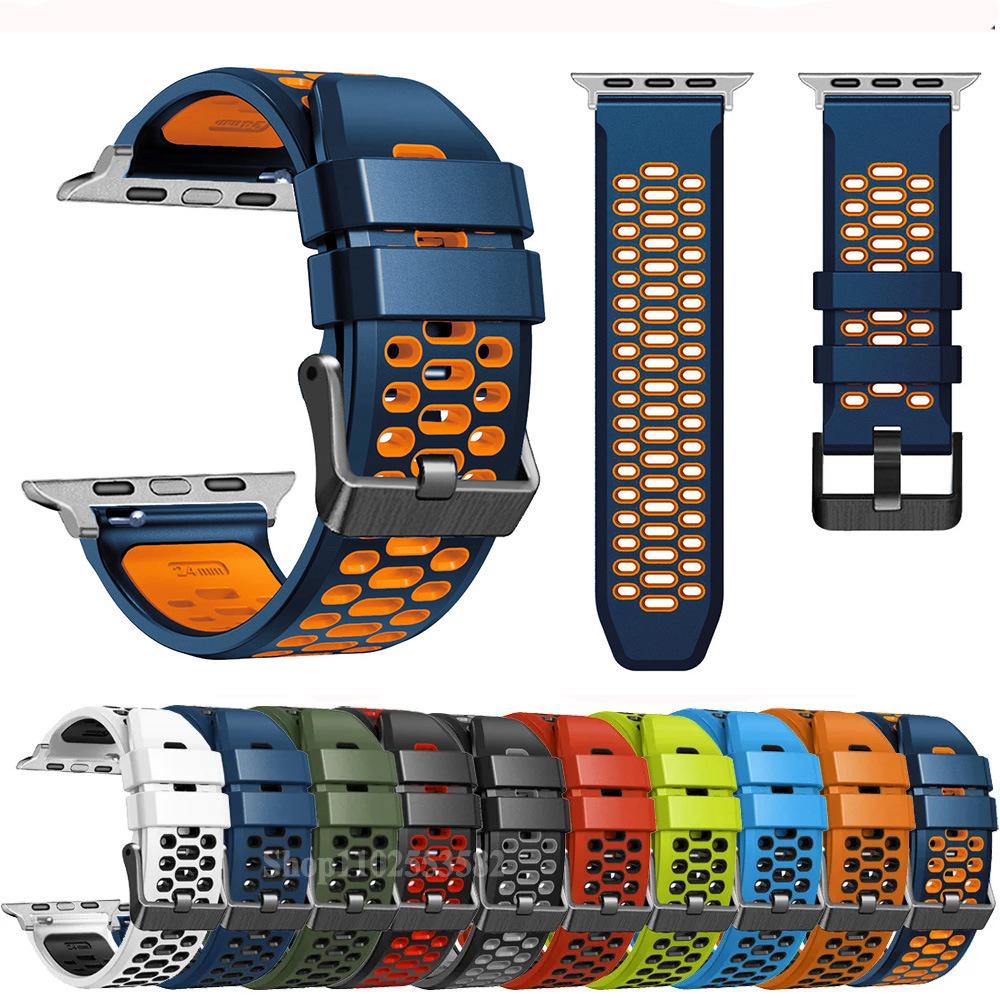 Cinturino Traspirante Compatibile per Apple Watch Ultra2 49mm e Serie 10-4 46mm/44mm