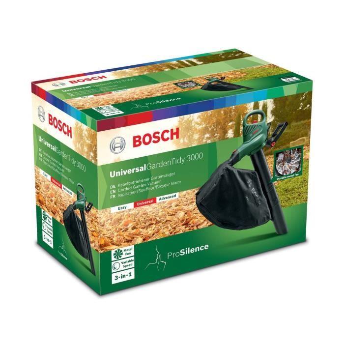 Bosch Vacuum Blower Shredder - UniversalGardenTidy 3000 - Electric - 3000 W - 285 Km/h - 50 L - Green