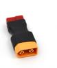 XT60 Male To T-Plug Female Adapter Connector – Lightweight Wireless Conversion – Compact Design – Red Black – Plastic