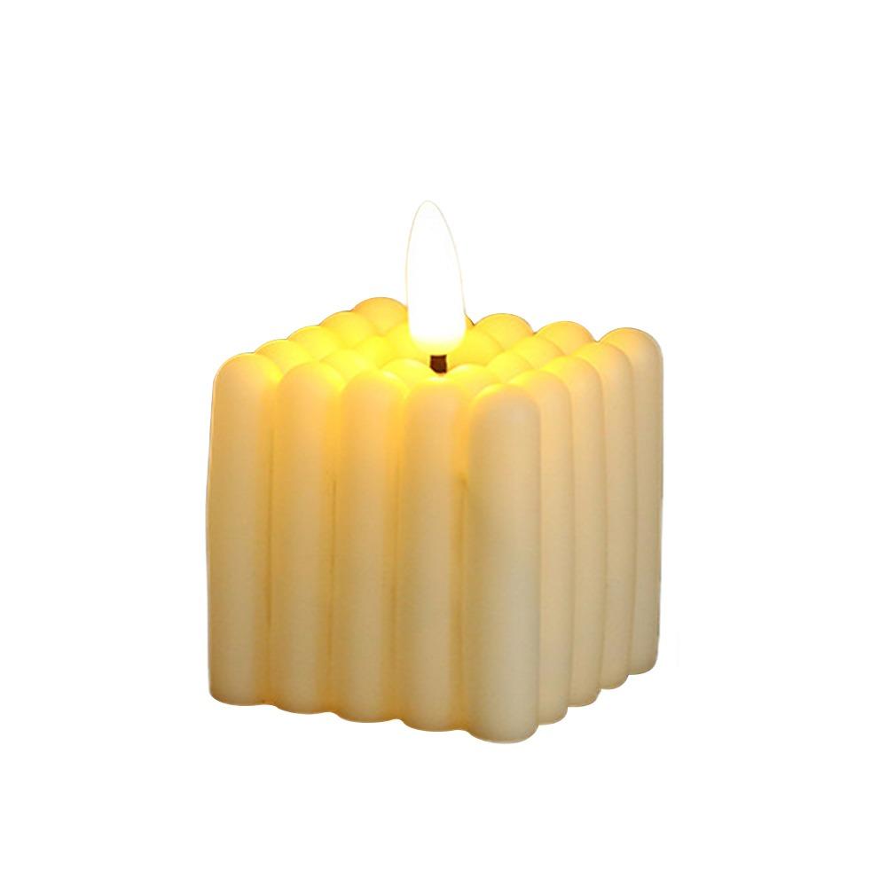 Warm Light LED Candle White Atmosphere Candle Light Creative Electronic Candle  Cafe
