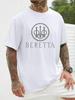 Beretta Classic Round Logo Pattern Fashion Print Unisex T-Shirt