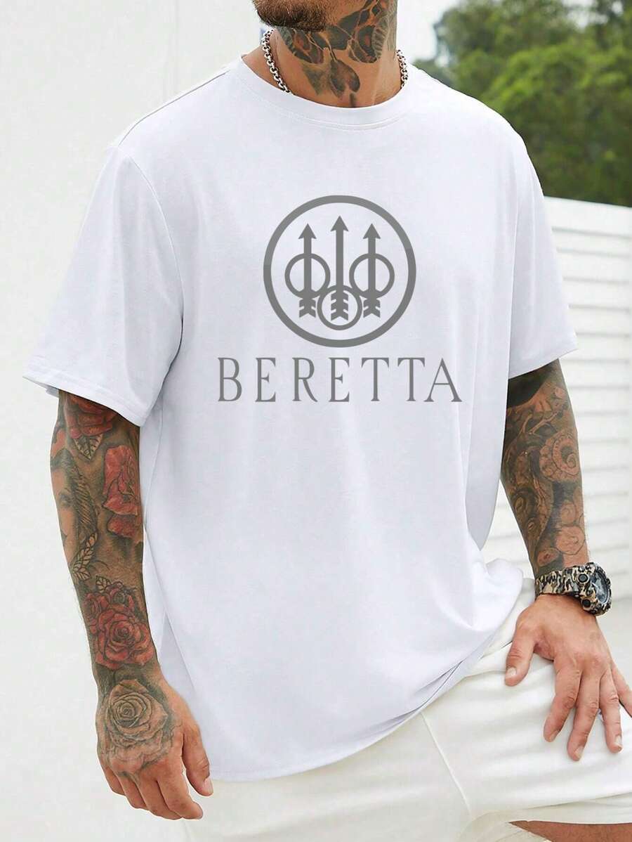 

Beretta Classic Round Logo Pattern Fashion Print Unisex T-Shirt XXL
