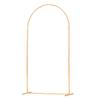 Arch Backdrop Stand, 2.2 x 1.2 m, Stable Structure, Easy Assembly, 1 Piece Gold Metal Arch Backdrop Stand for Wedding, Birthday Party, Graduation,