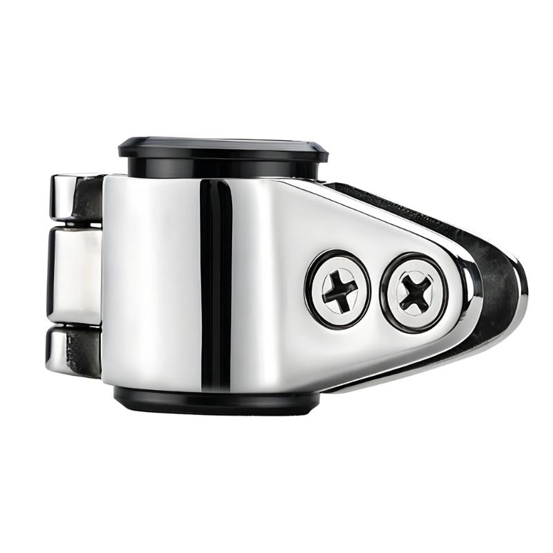 Marine Hardware Clamp for Boat Bimini Top Support, Stainless Steel Screw Lock Fitting with Protective Liner Sleeve