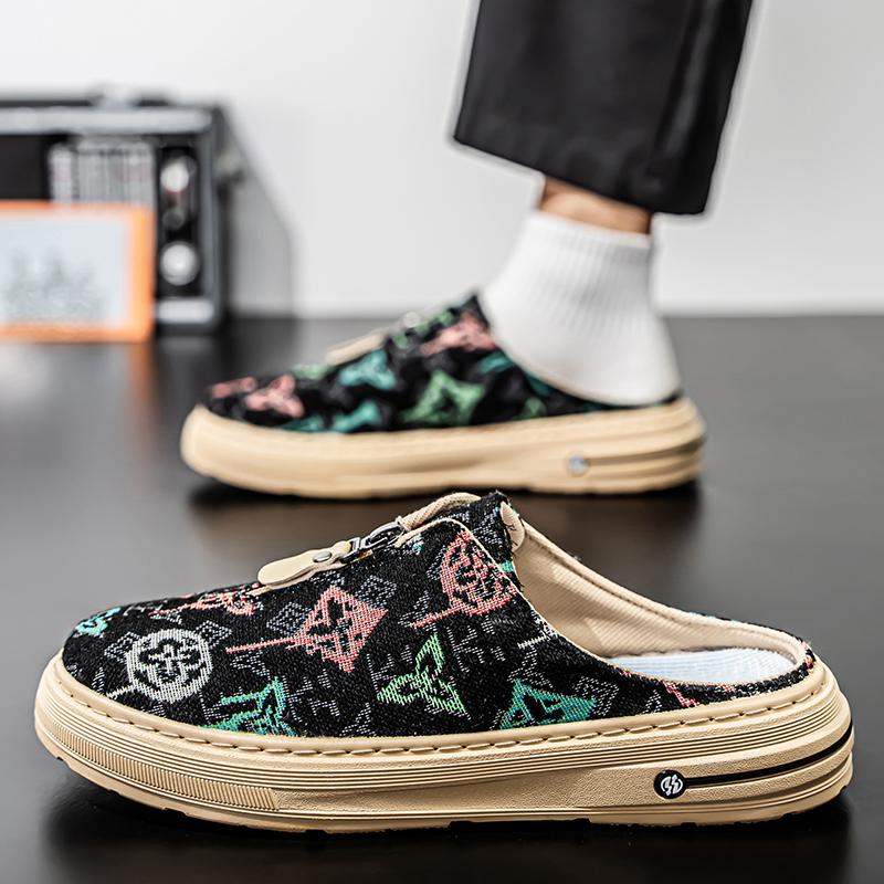 Fashion CYYTL Summer Mens Slippers Casual Outdoor Shoes Breathable Sneakers Walking Hiking Luxury Designer Fashion Loafers House Slides