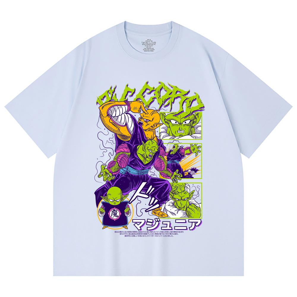 230 Gsm 100% Cotton Dragon Ball V3 Piccolo Print Unisex Heavy Cotton T Shirt