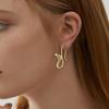 Elegant Punk Inspired Snake Earrings with Detailing Comfortable Earrings Suitable for Adding Edge to Various Outfits