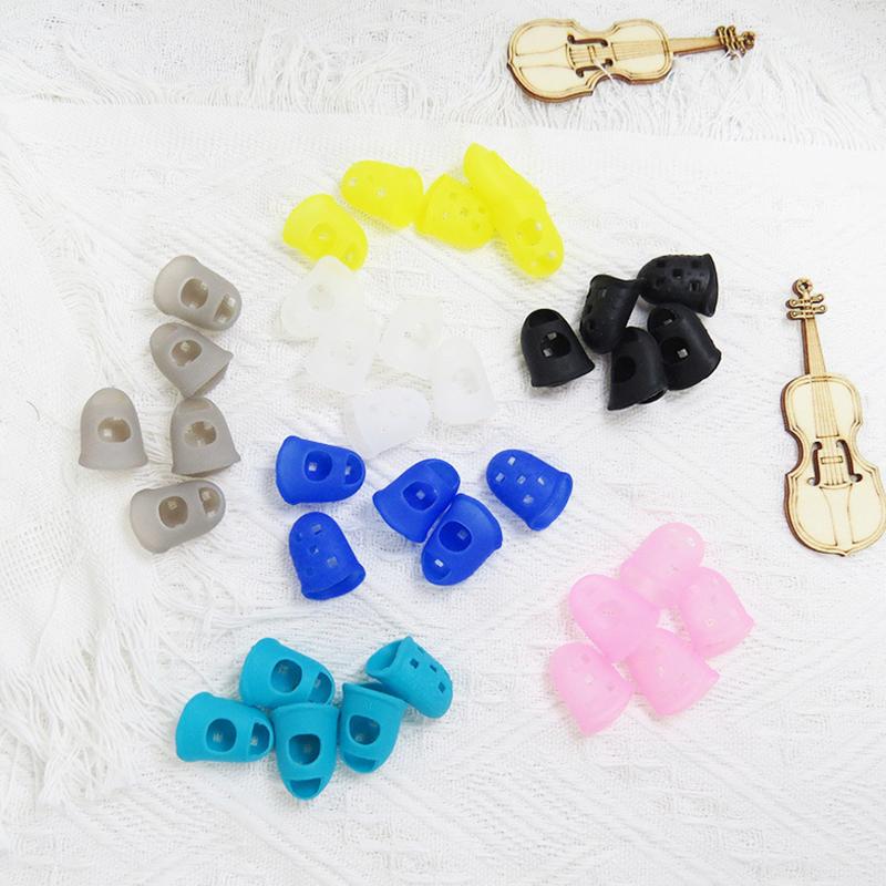 5PCS/Pack Random Color Silicone Thimbles M/L/XL Size Available Multifunctional  Finger Picks Protector Sewing Tool Accessory ZYF