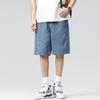High Street Light Color Thin Denim Shorts Retro Straight Loose Casual Mid-sized Pants