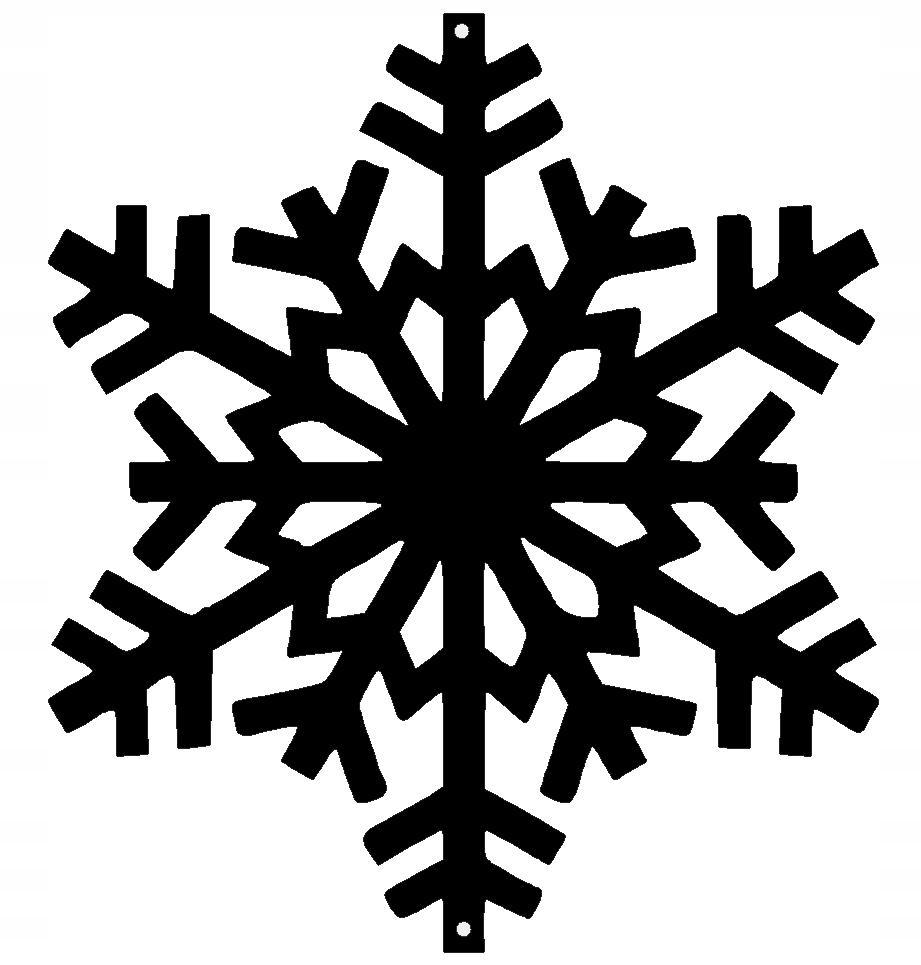 SNOWFLAKE Christmas Pendant OPENWORK Decoration CHRISTMAS Christmas Black