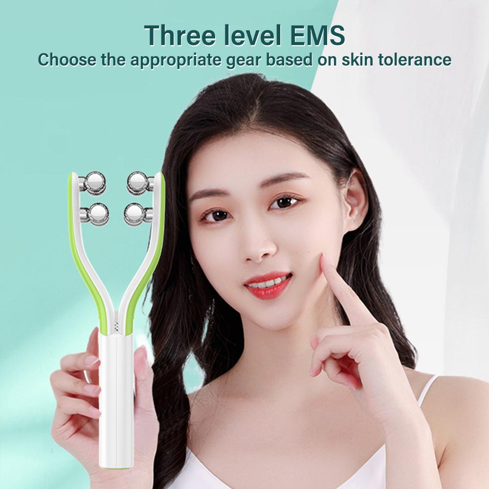 Elecrtic Facial Lifting Roller 3 Gear Skin Tighten V-line Face Lifting Massager Double Chin Wrinkle Removal Skin Care Tool
