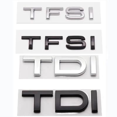 Autocollant 3D ABS TFSI TDI avec Logo de voiture, emblème de coffre arrière, décalcomanies pour A3 A4 A5 A6 A7 A8 Q2 Q3 Q5 Q7, accessoires