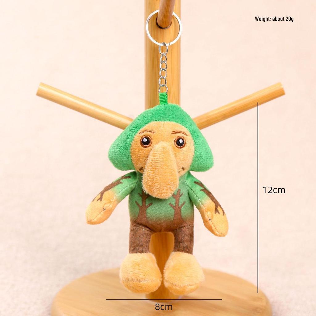 AI Klassiska Berg och Hav Gränsöverskridande Plysch Pinne Figur Nyckelring Hänge