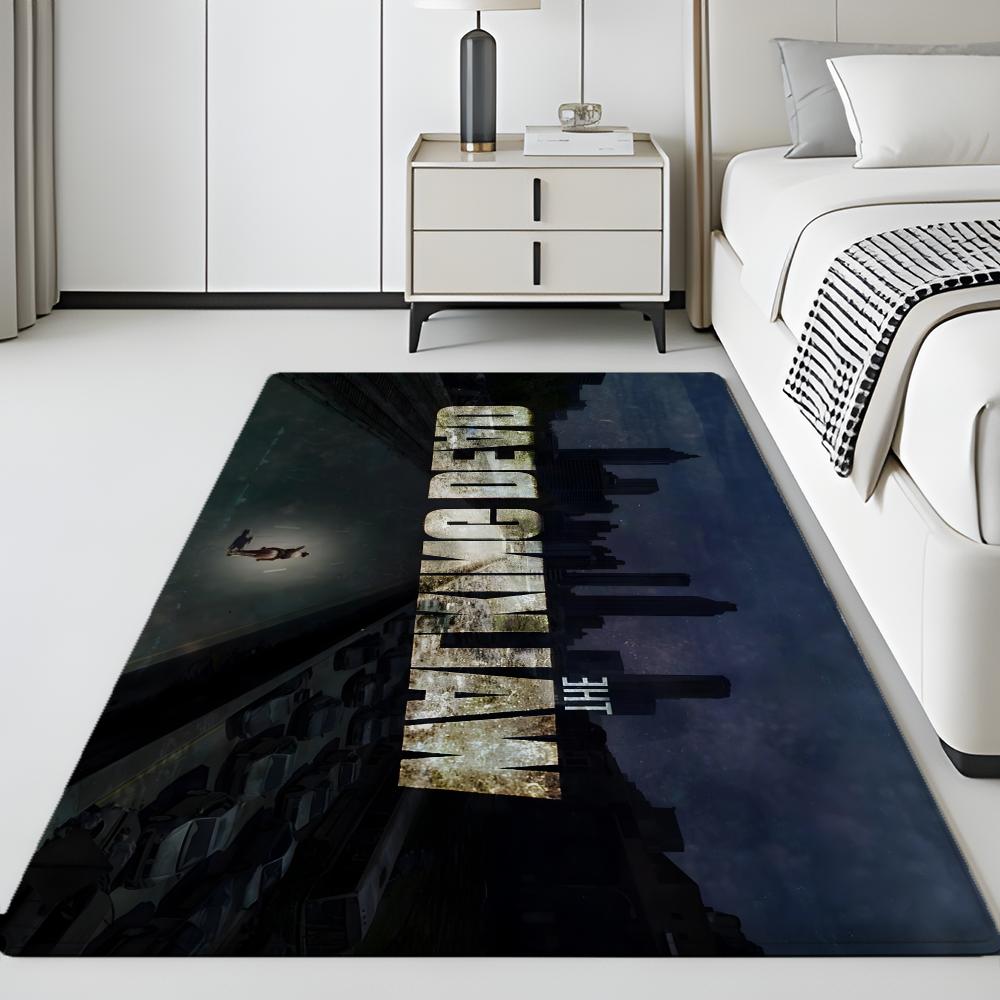 show T-The Walking Dead Floor Mat Soft Flannel Entrance Door Mat Non Slip Absorbent Bathroom Bedroom Floor Rug