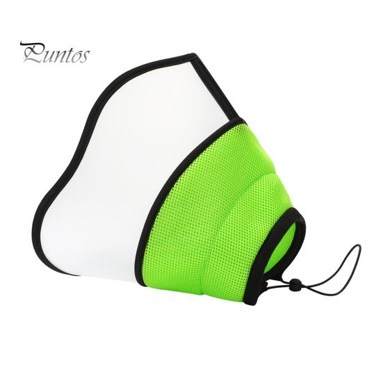 Dog Cone Collar Adjustable Fastener Tape Post-Surgery Recovery Soft Dog Cone Collar with Clear Splicing Cover