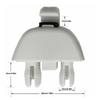 2x Sun Visor Clip Hook for VW Polo Passat Skoda Seat 2012-2015 6R0857561Y20 Car Inner Sun Visor Hanger Holder Clips