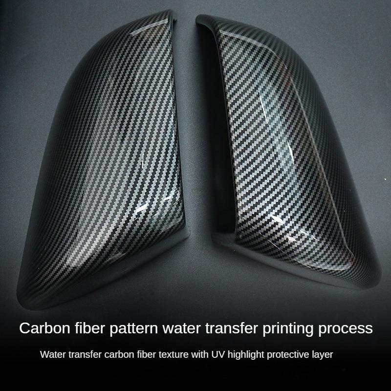 Rear View Mirror Cover For Tesla Model 3+ Highland 2025 Model Y Side Door Carbon Fiber Rearview Case New Model3 Car Accessories