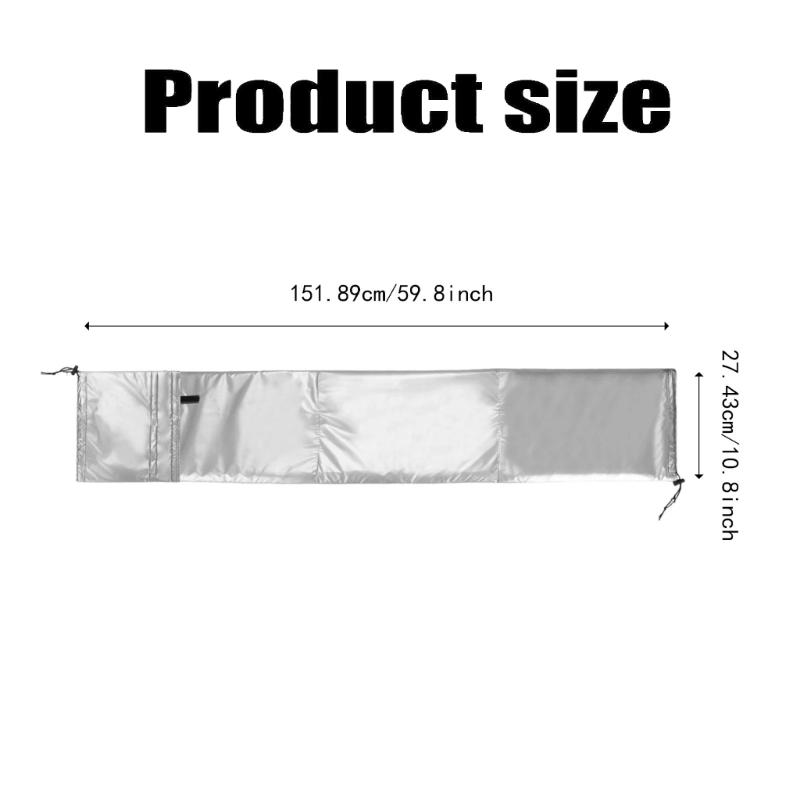 Flexible Air Conditioning Ventilation Hose Cover Thermal Insulated Sleeve for Exhaust Pipes Adjustable Straps Included