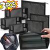 1/3 stuks Mesh Transparante Cosmetische Tassen Klein Groot Zwart Make-up Tas Draagbare Reis Toilettas Organizer Case Lippenstift Opbergzakje