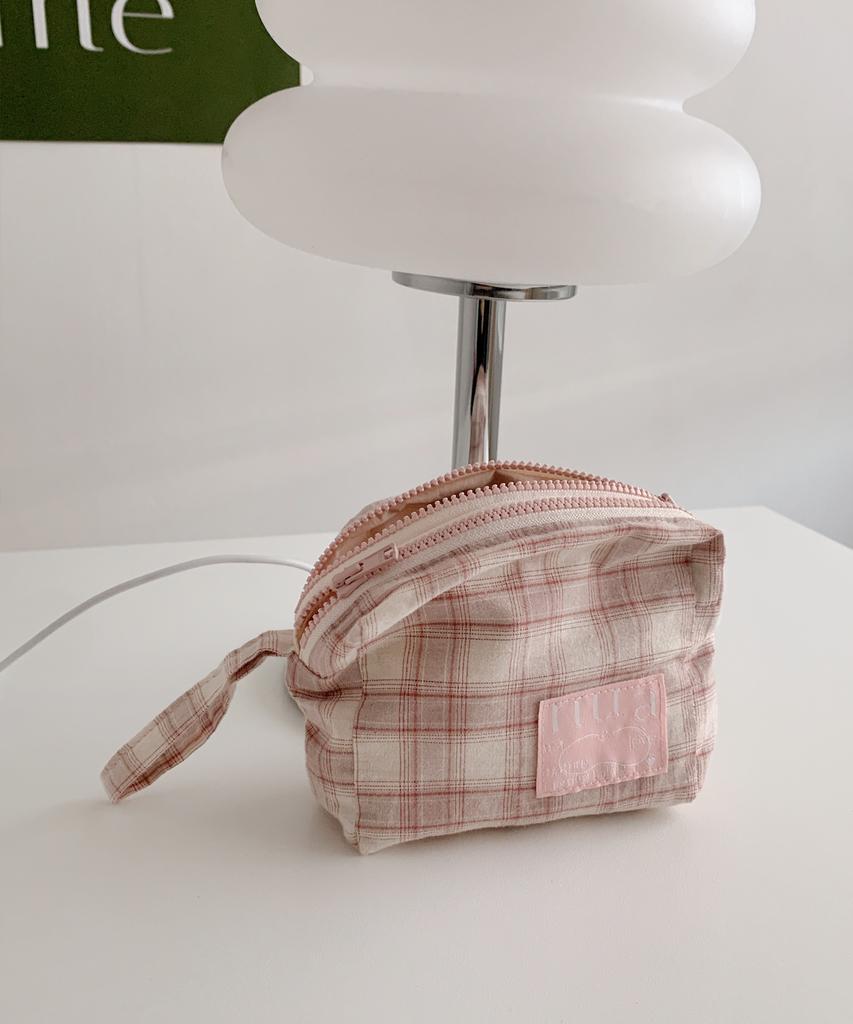 Nuaname Dual Zipper Pouch Pure Blanche