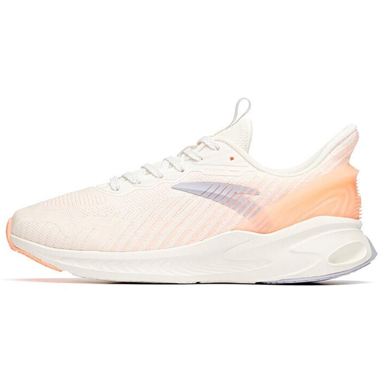 

New Anta Running Collection Edge2.0 Low Top Running Shoes Women s White Orange Purple 122045587-9 38.5