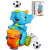 Musical Walking Elephant Drummer Toys for  Kid Musical Toy with LED Light Music Sensory Activity Toys Learning Educational Toys