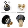 Agricultural Black Cyclone Gas Vortex High Pressure Nozzle Adjustable Windproof Sprayer Spraying Atomization Adjustable