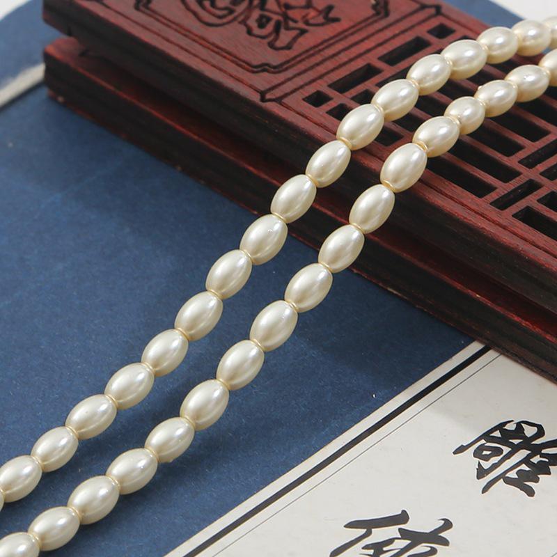 

Набор для изготовления браслета и серег с овальным жемчугом Off-White - Аксессуары для волос ручной работы