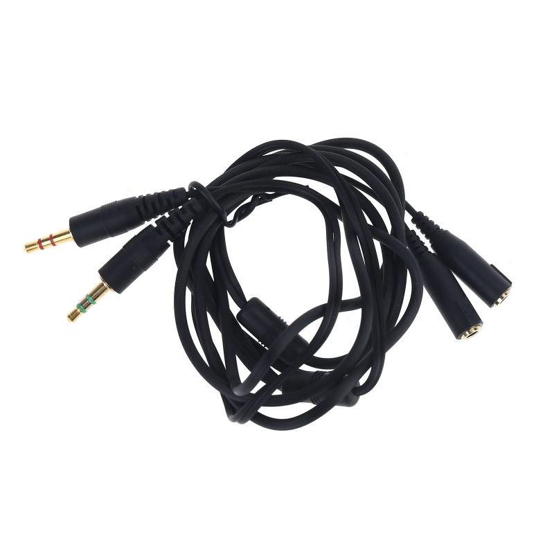 

Gaming Cable Headphone Cable Extension Cord 65 inches 164cm Long Noise Cancelling Cable Convenient for Siberia V2 1 чорний